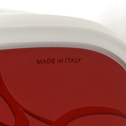 Christian Louboutin Toile Calfskin Simplerui Flat Sneakers 39.5 White 5 of 7