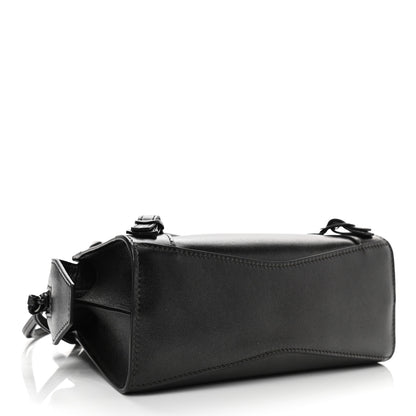 Balenciaga Smooth Calfskin Neo Classic Black Hardware Mini City Gunmetal 4 of 11