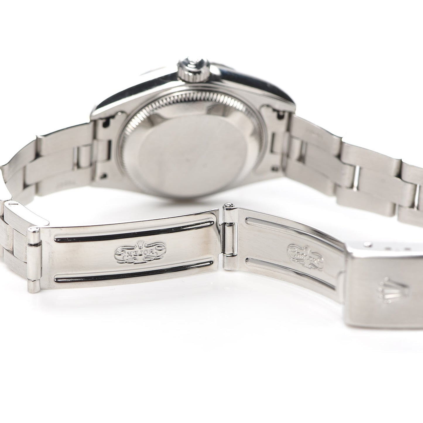 Stainless Steel 26mm Oyster Perpetual Date Watch White Roman 79190