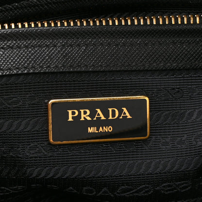 Prada Saffiano Small Galleria Double Zip Tote Black 8 of 12