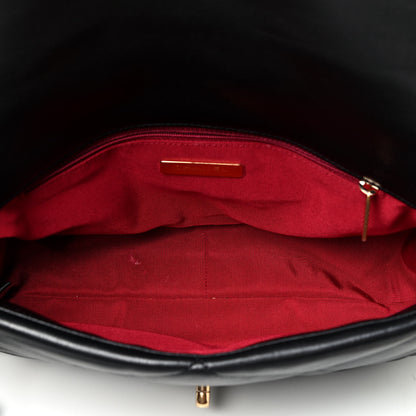 Chanel Lambskin Quilted Large Chanel 19 Flap Black 4 of 5
