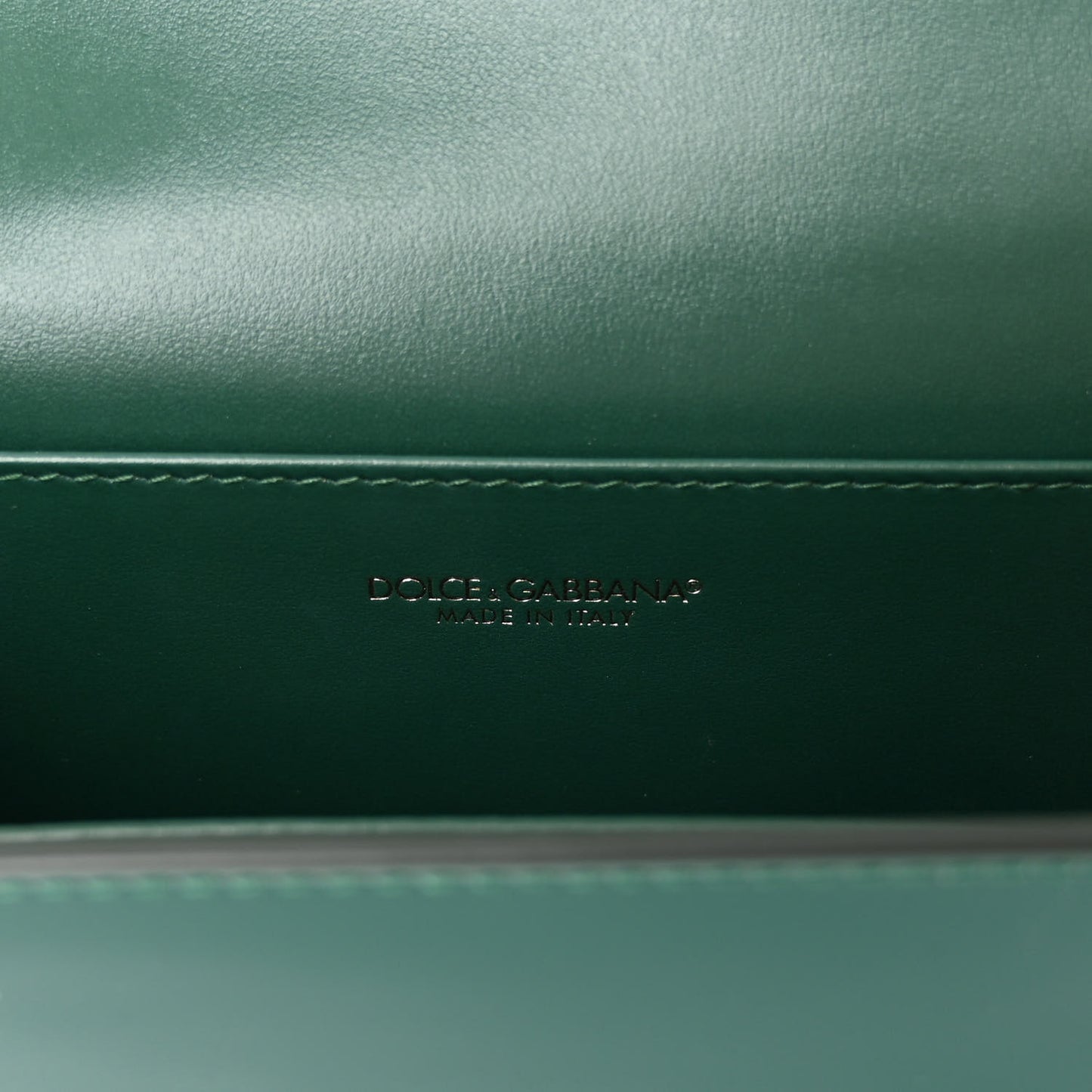 Patent DG Girls Phone Shoulder Bag Emerald