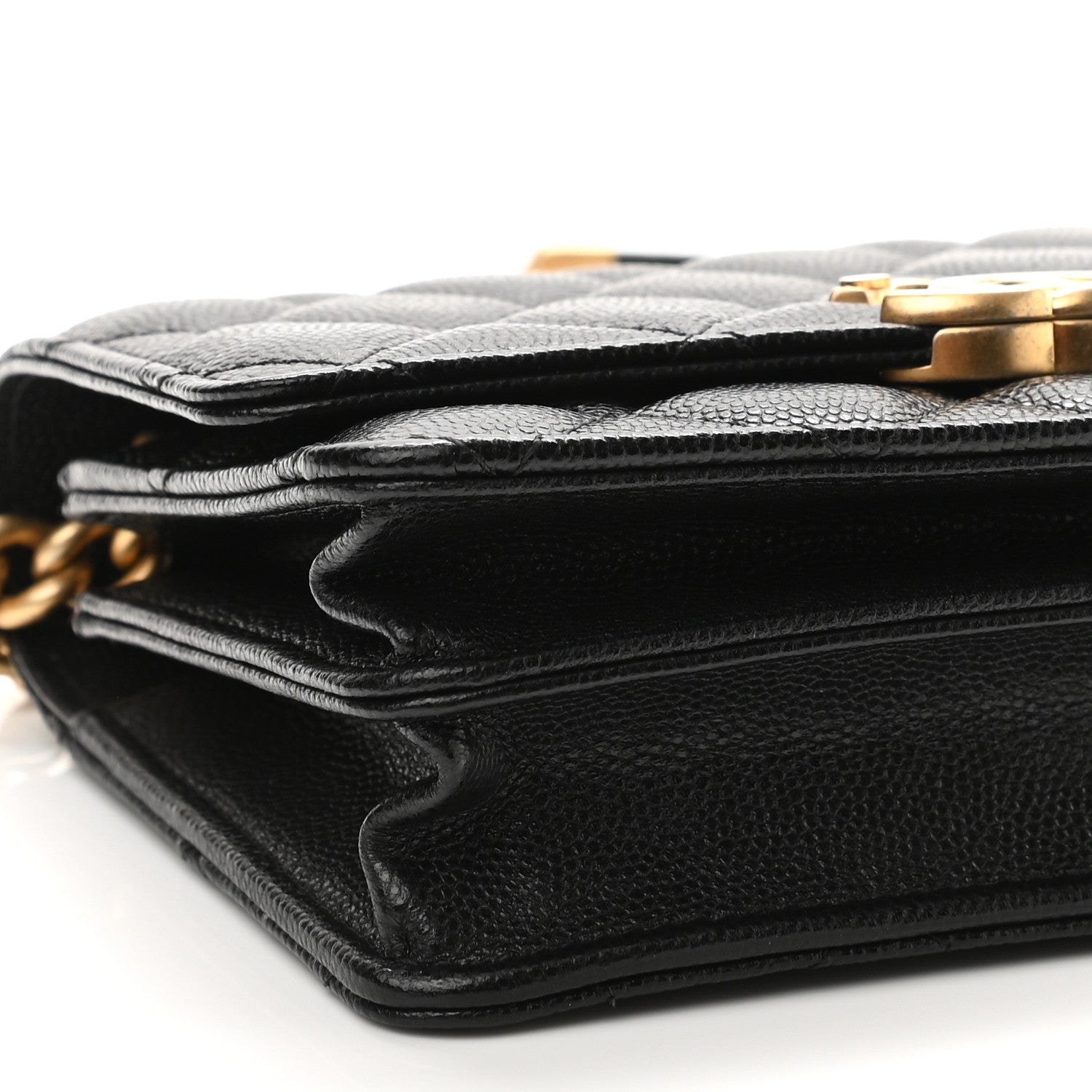 Chanel Caviar Quilted Mini Bracelet On Chain Wallet On Chain WOC Black 10 of 11