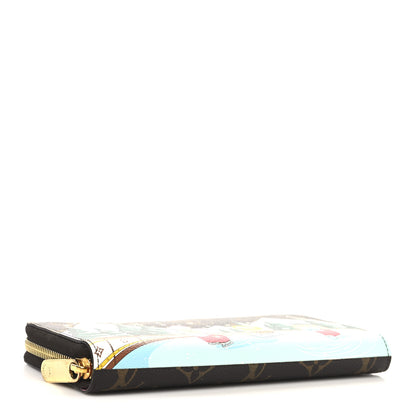 Louis Vuitton Monogram 2023 Christmas Animation Alpine Zippy Wallet Pink 4 of 7