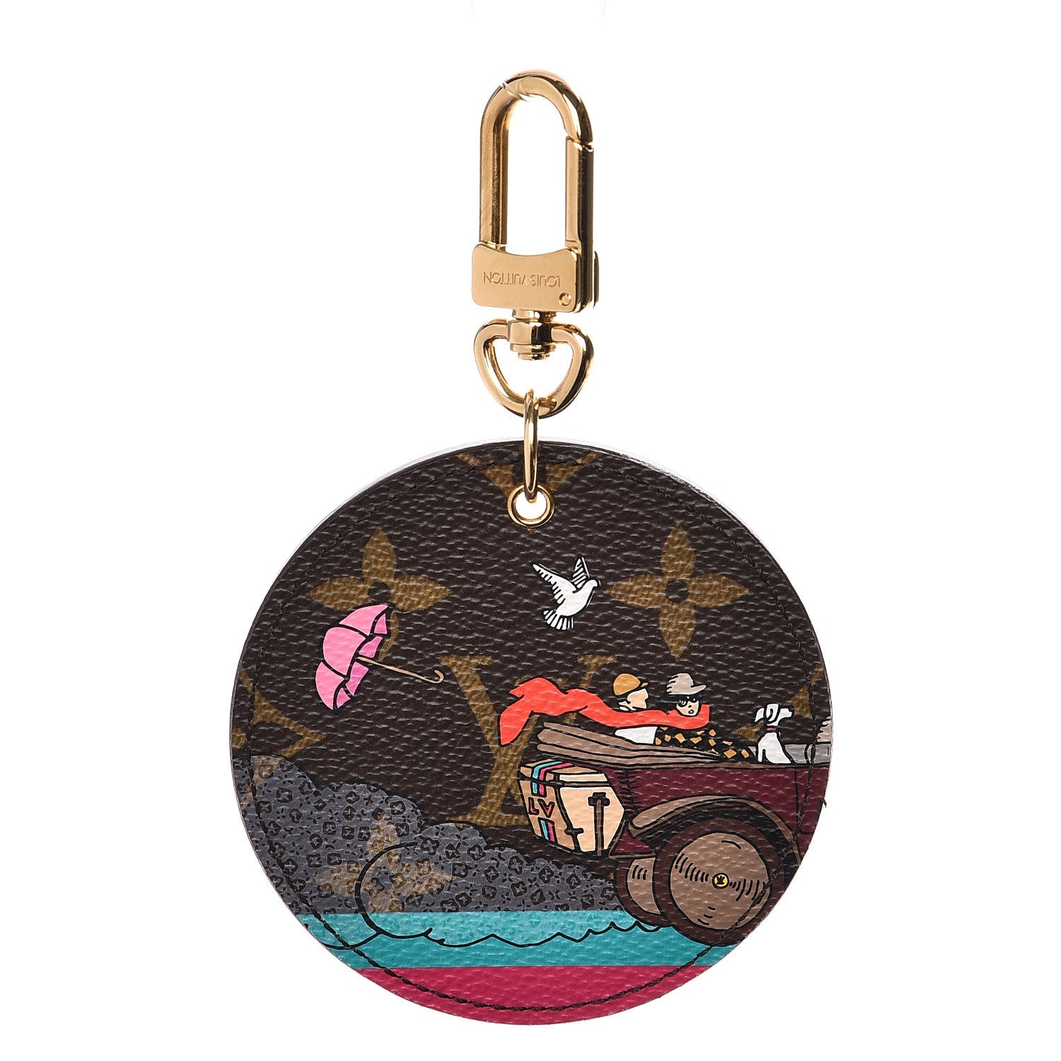 Louis Vuitton Monogram 2015 Christmas Animation Bag Charm Key Ring 1 of 6