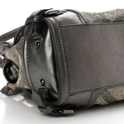 Burberry Shimmer Check Degrade Small Pilgrim Satchel Pewter 8 of 15