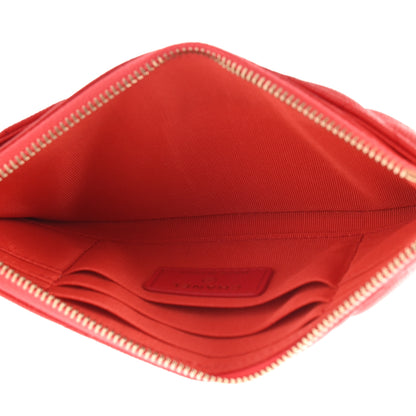 Chanel Caviar Quilted Classic Zip Pouch Red 5 of 9