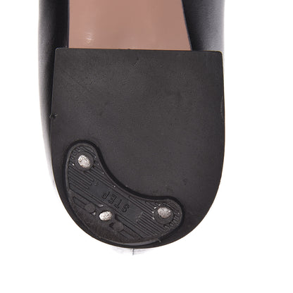 Gucci Nappa Crystal Interlocking G Low Heel Pumps 39 Black 10 of 15