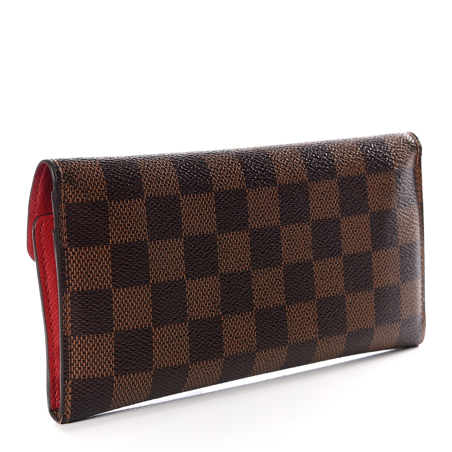 Damier Ebene Josephine Wallet Red