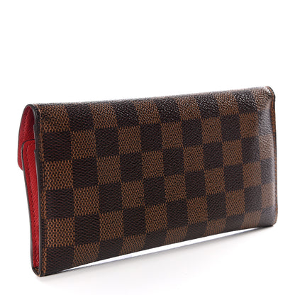 Louis Vuitton Damier Ebene Josephine Wallet Red 2 of 10