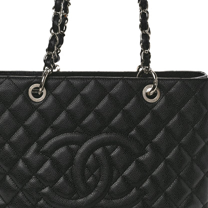 Chanel Caviar Quilted Grand Shopping Tote GST Black 8 of 10
