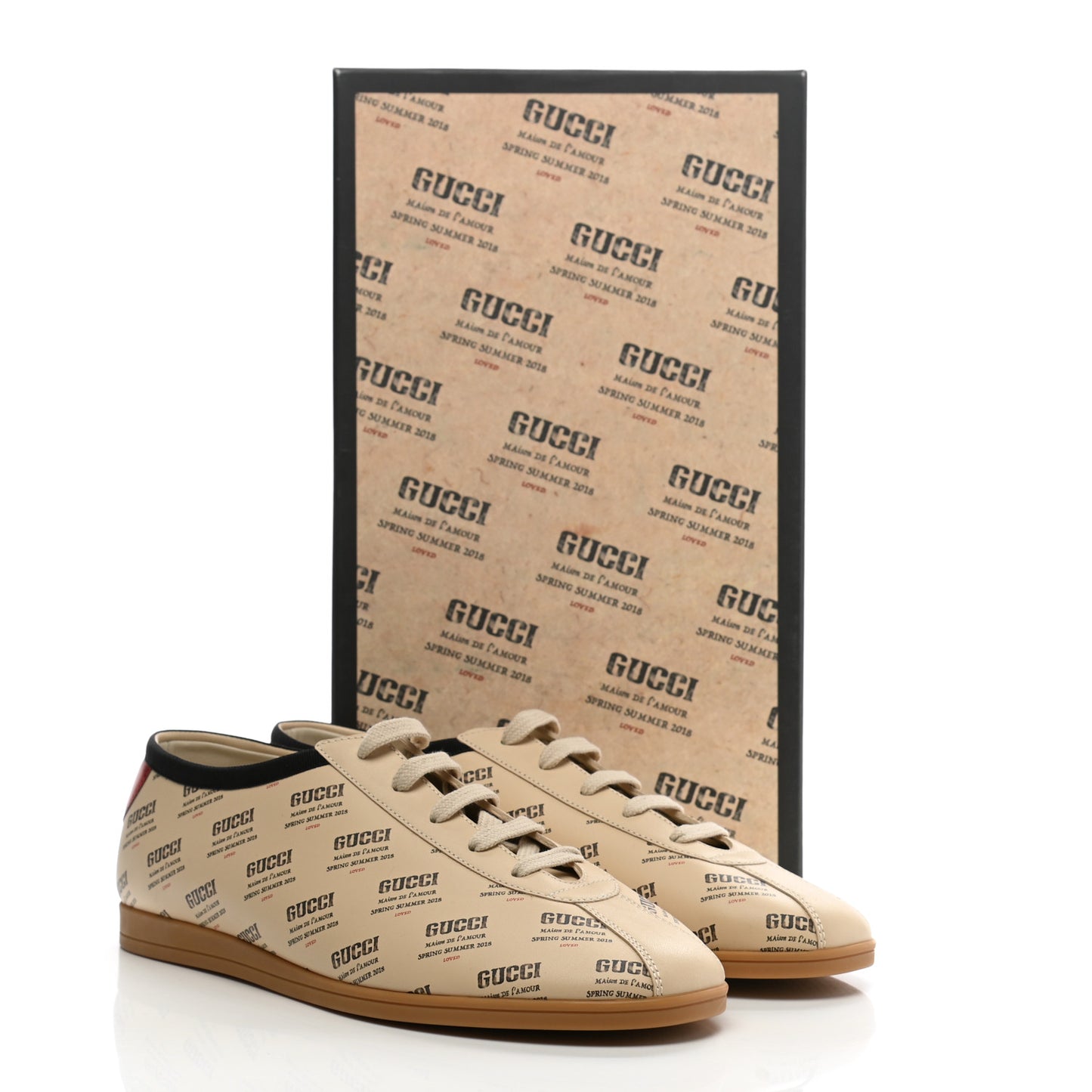 Calfskin Stamp Print Mens Falacer Sneakers 9 Soy