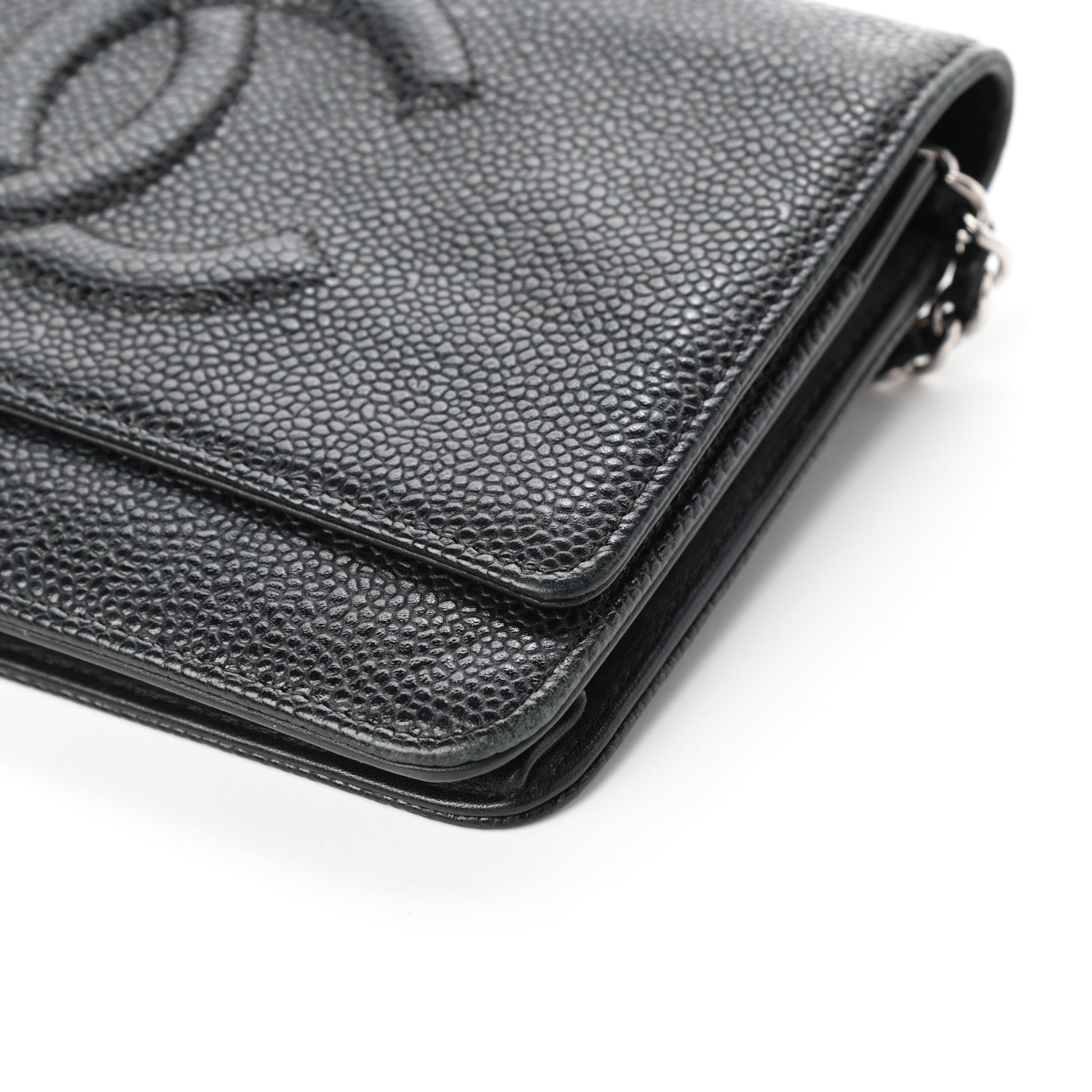 Chanel Caviar Timeless CC Wallet On Chain WOC Black 10 of 10