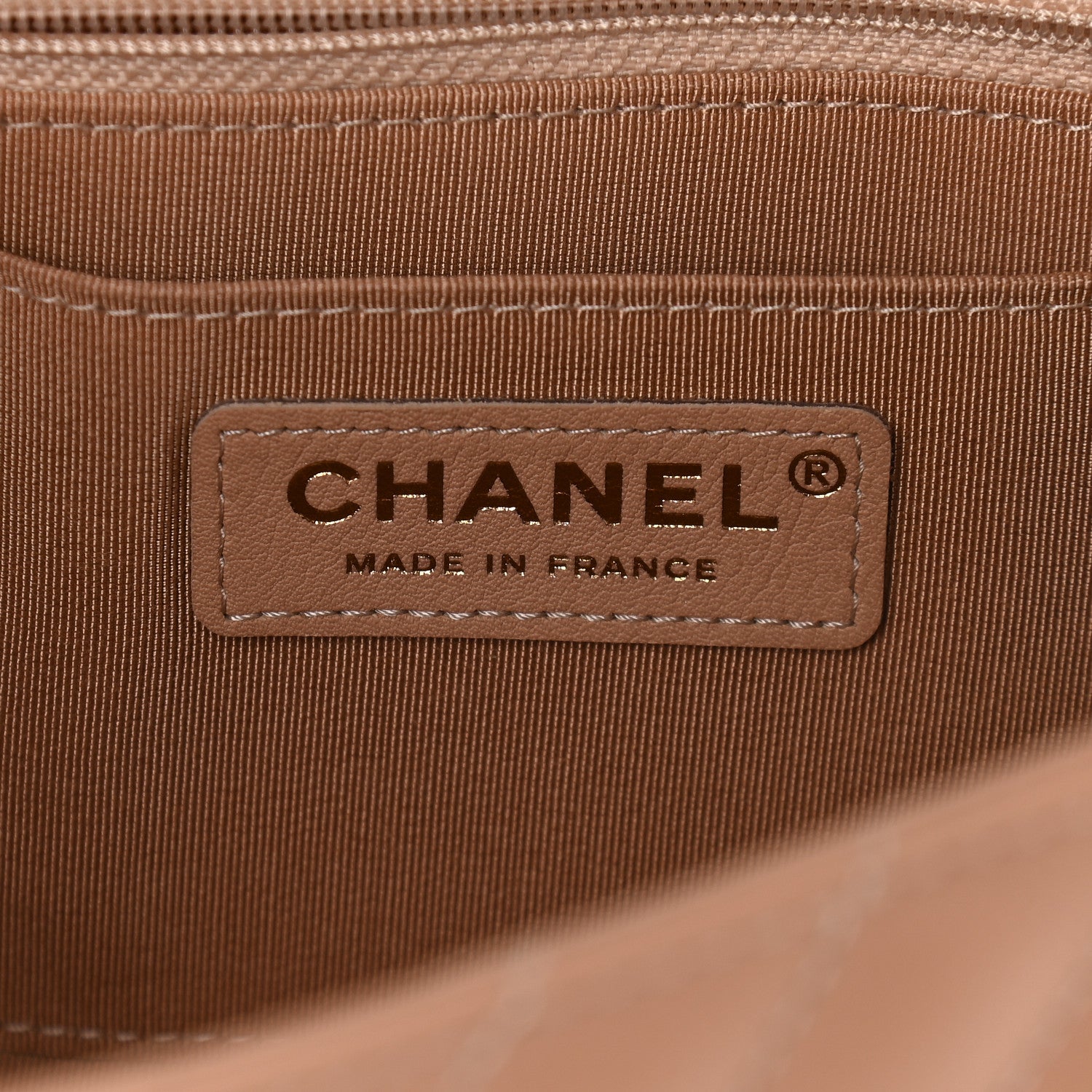Chanel Calfskin Quilted Medium Daily Chevron Flap Beige 5 of 8