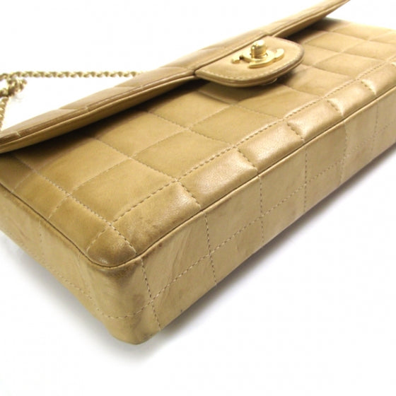 Chanel Lambskin East West Chocolate Bar Classic Flap Beige 5 of 12