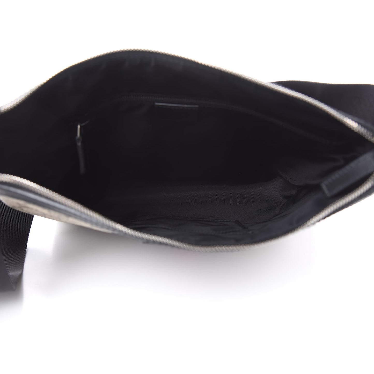 GG Supreme Monogram Web Messenger Bag Black