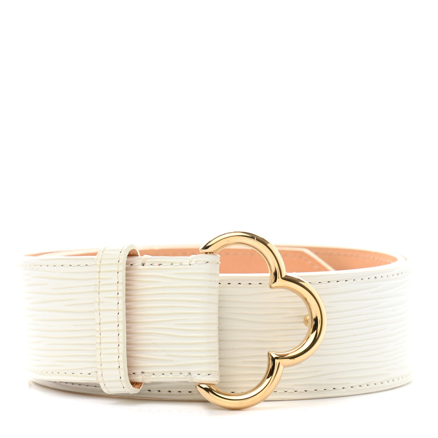 Louis Vuitton Epi Belt 90 36 Ivory 1 of 8