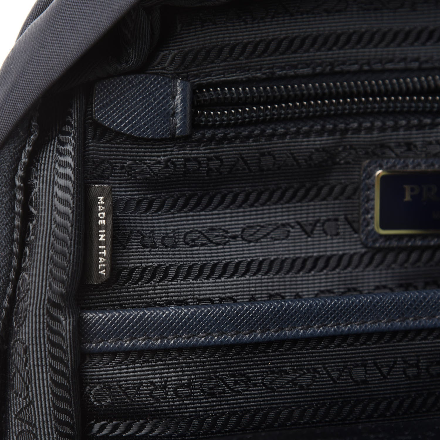 Prada Tessuto Stampato Nylon Otta Print Sling Backpack Black 10 of 12