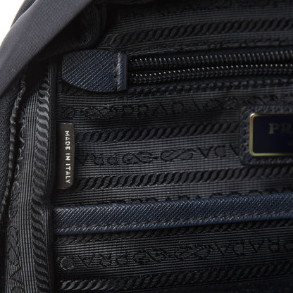 Prada Tessuto Stampato Nylon Otta Print Sling Backpack Black 10 of 12