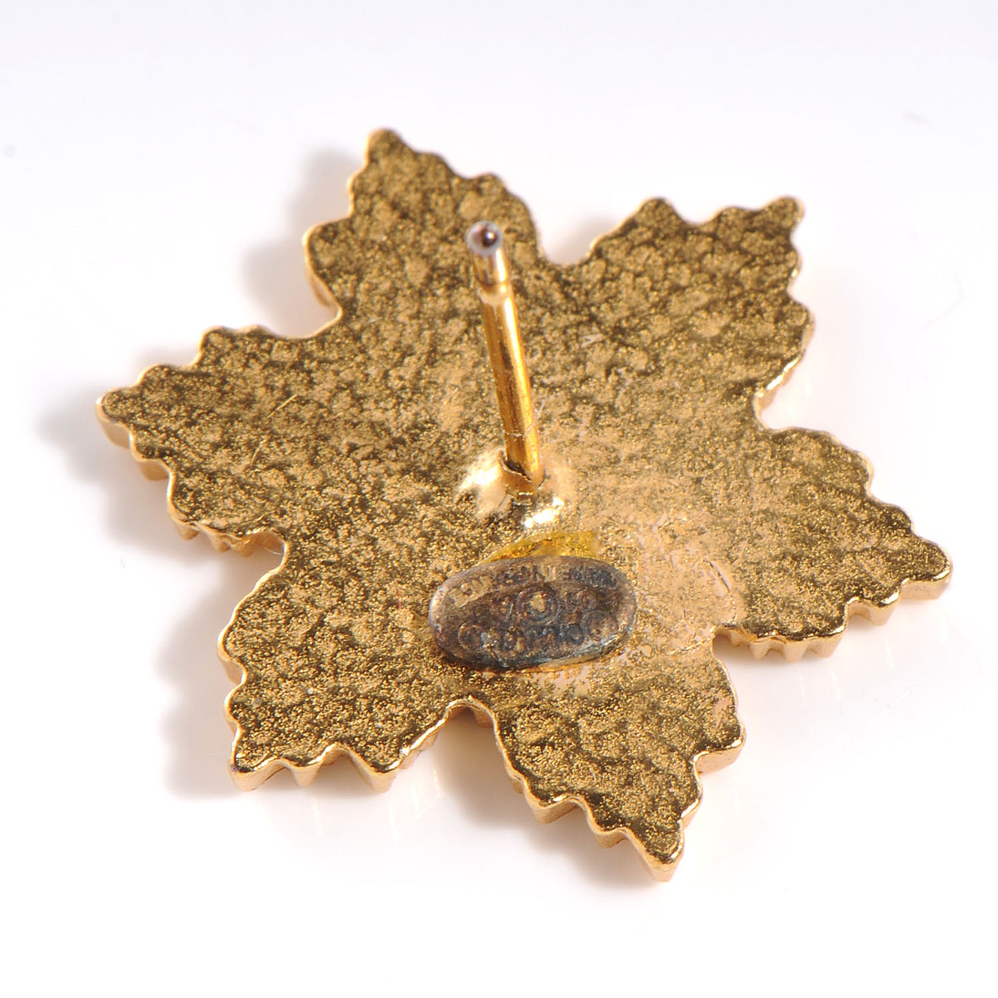 CC Snowflake Pierced Earrings Gold