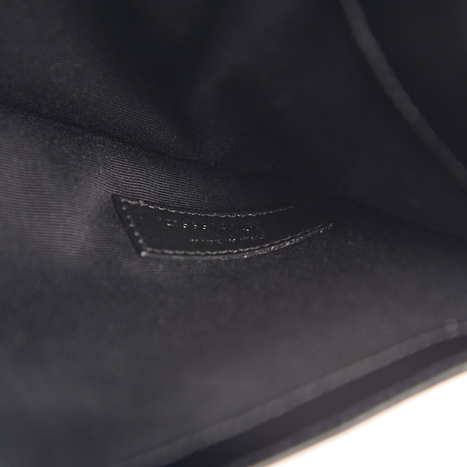 Saint Laurent Smooth Shiny Calfskin Monogram Uptown Pouch Black 7 of 8