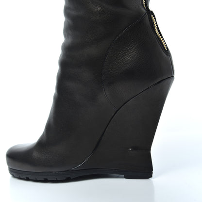 Saint Laurent Calfskin Jinny 105 Thigh High Boots 35 Black 21 of 23