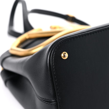 Valentino Garavani Nappa Stud Sign Bucket Bag Black 7 of 13