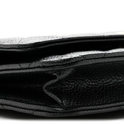 Chanel Caviar Quilted Wallet on Chain WOC Black 9 of 12