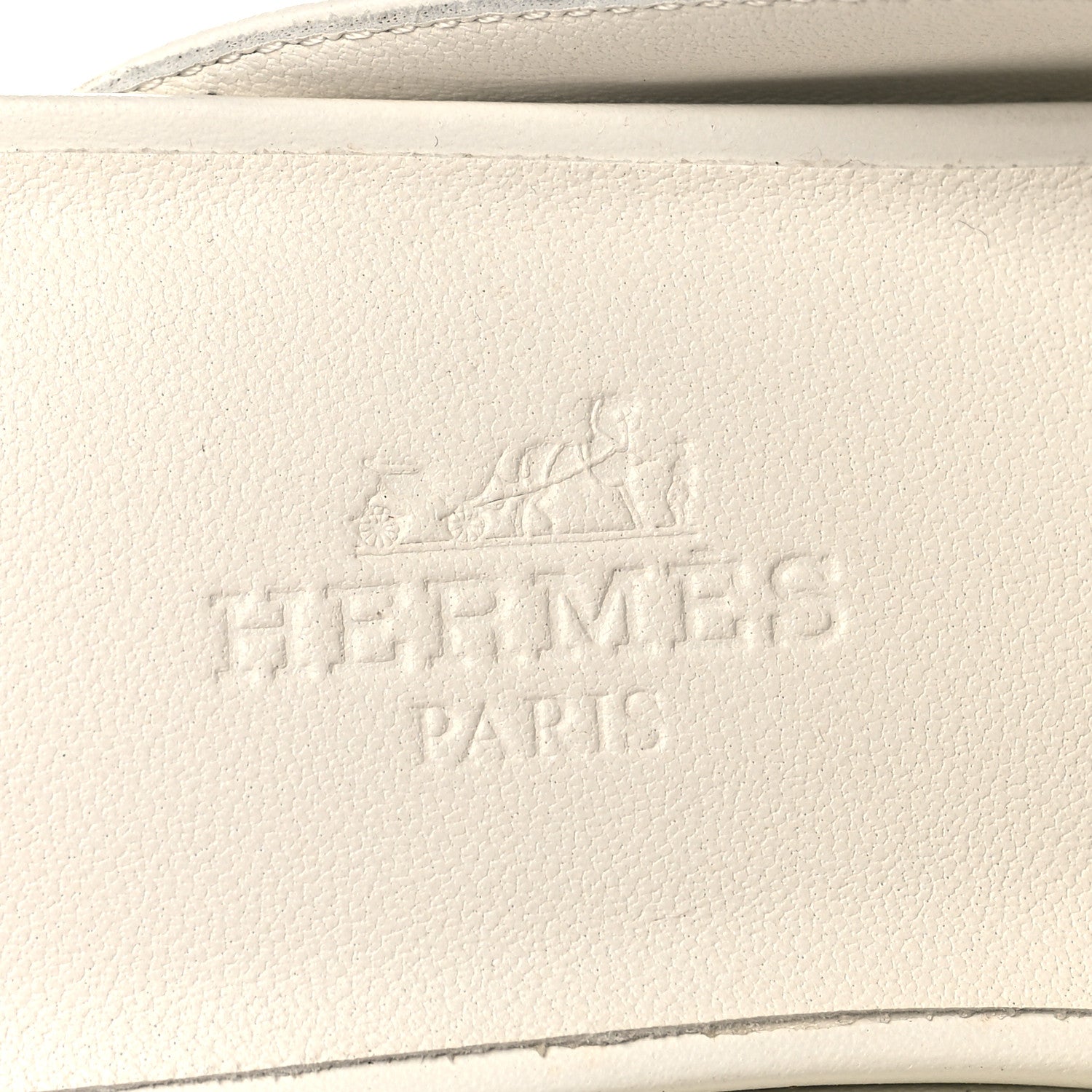Hermes Calfskin Womens Groupie Mules 35 White 9 of 9