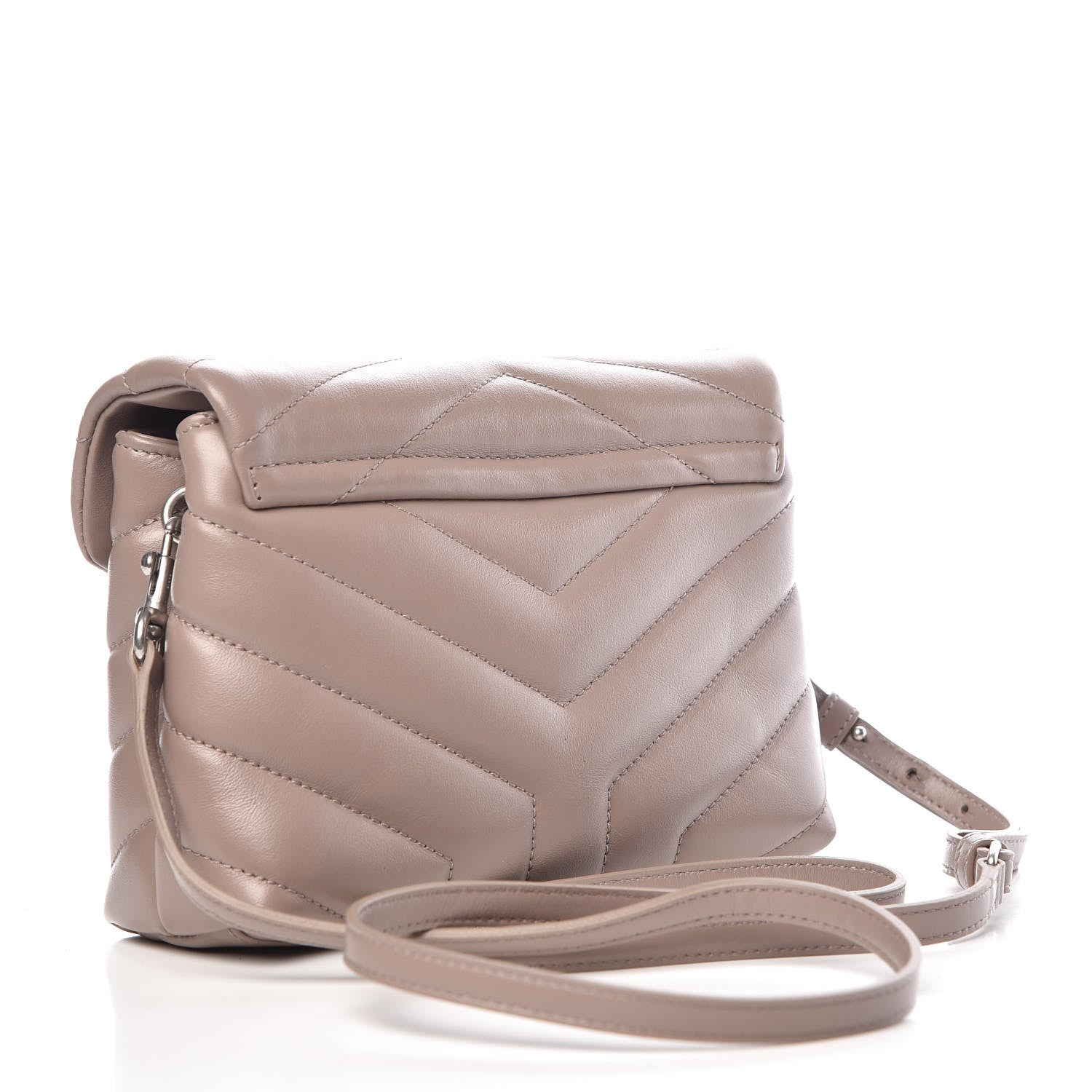 Saint Laurent Calfskin Y Quilted Monogram Toy Loulou Crossbody Bag Pink 3 of 10