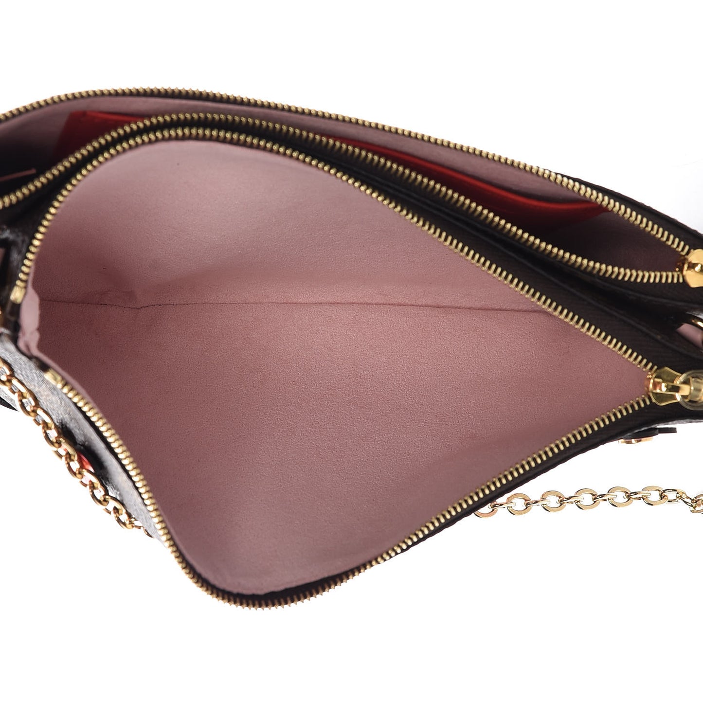 Monogram Blooming Flowers Double Zip Pochette
