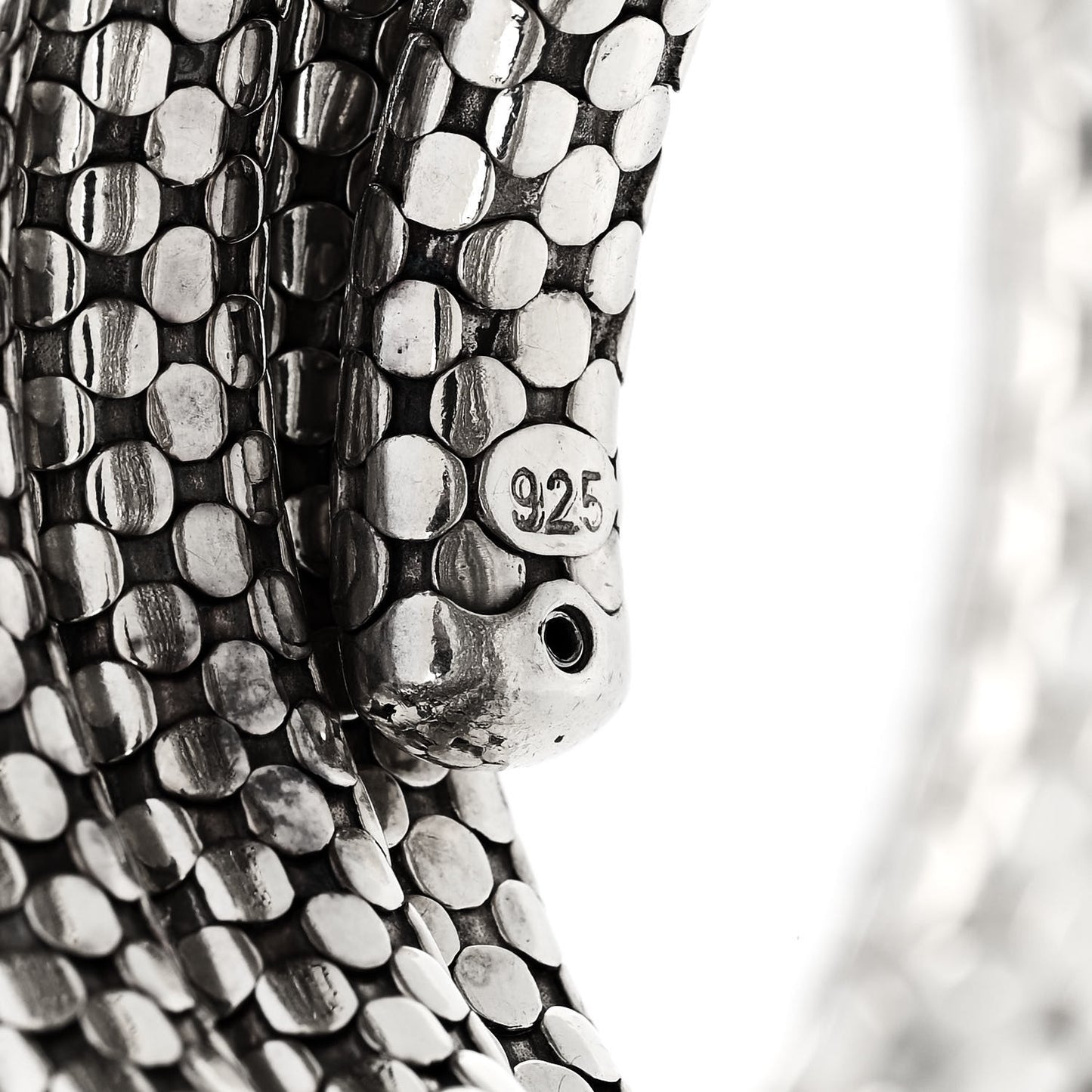 Sterling Silver Dot Four Coil Bracelet