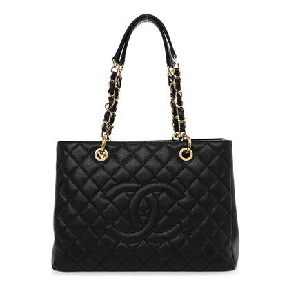 Chanel Caviar Quilted Grand Shopping Tote GST Black 1 of 11