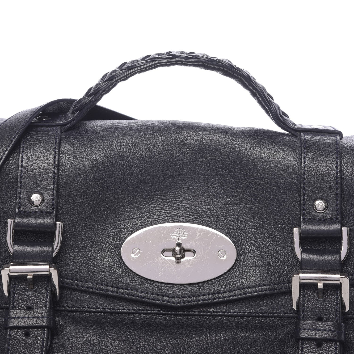 Mulberry Polished Buffalo Medium Alexa Midnight Blue 11 of 13