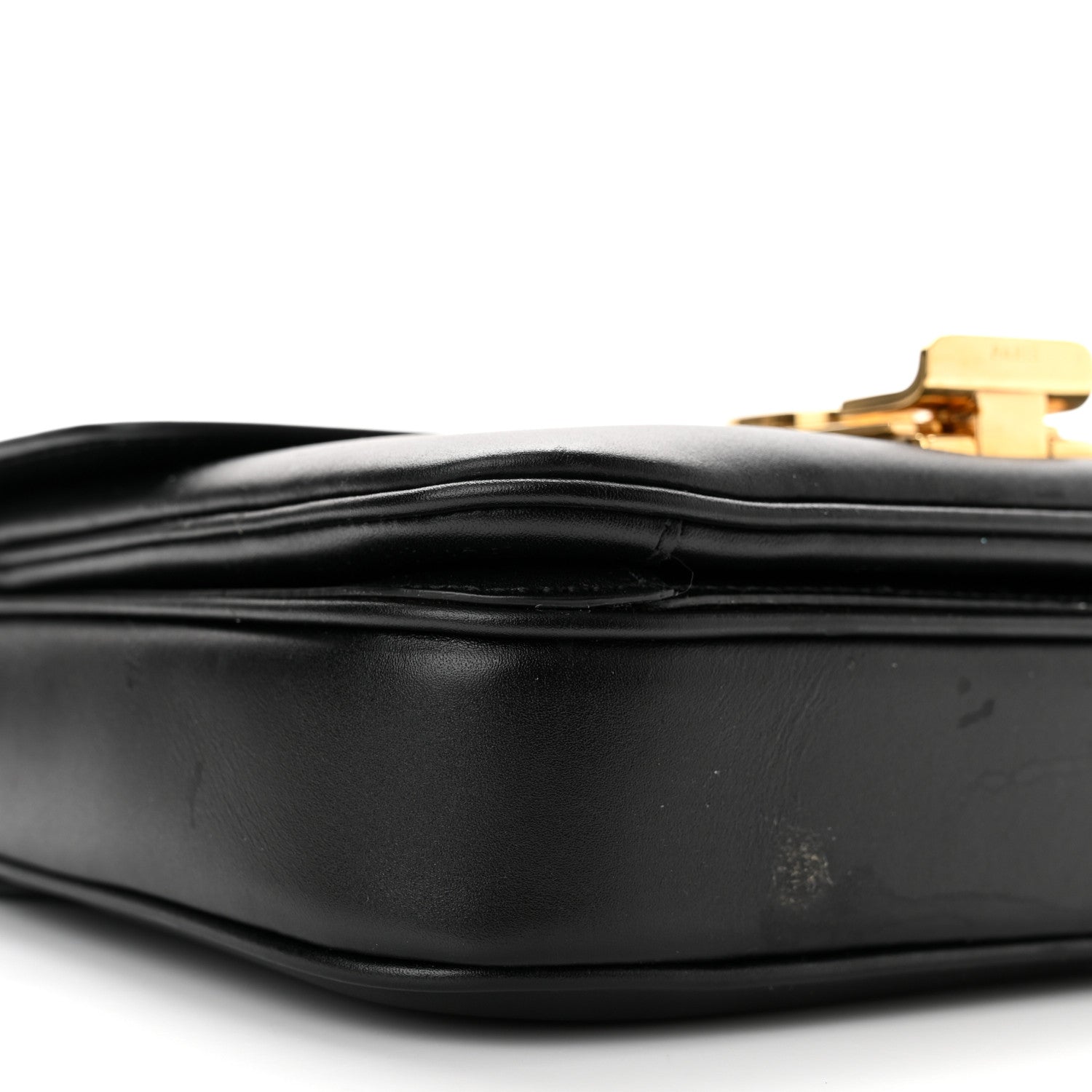Celine Shiny Calfskin Small C Bag Black 9 of 11