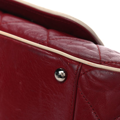 Chanel Lambskin Quilted East West Accordion Flap Light Bordeaux 8 of 16