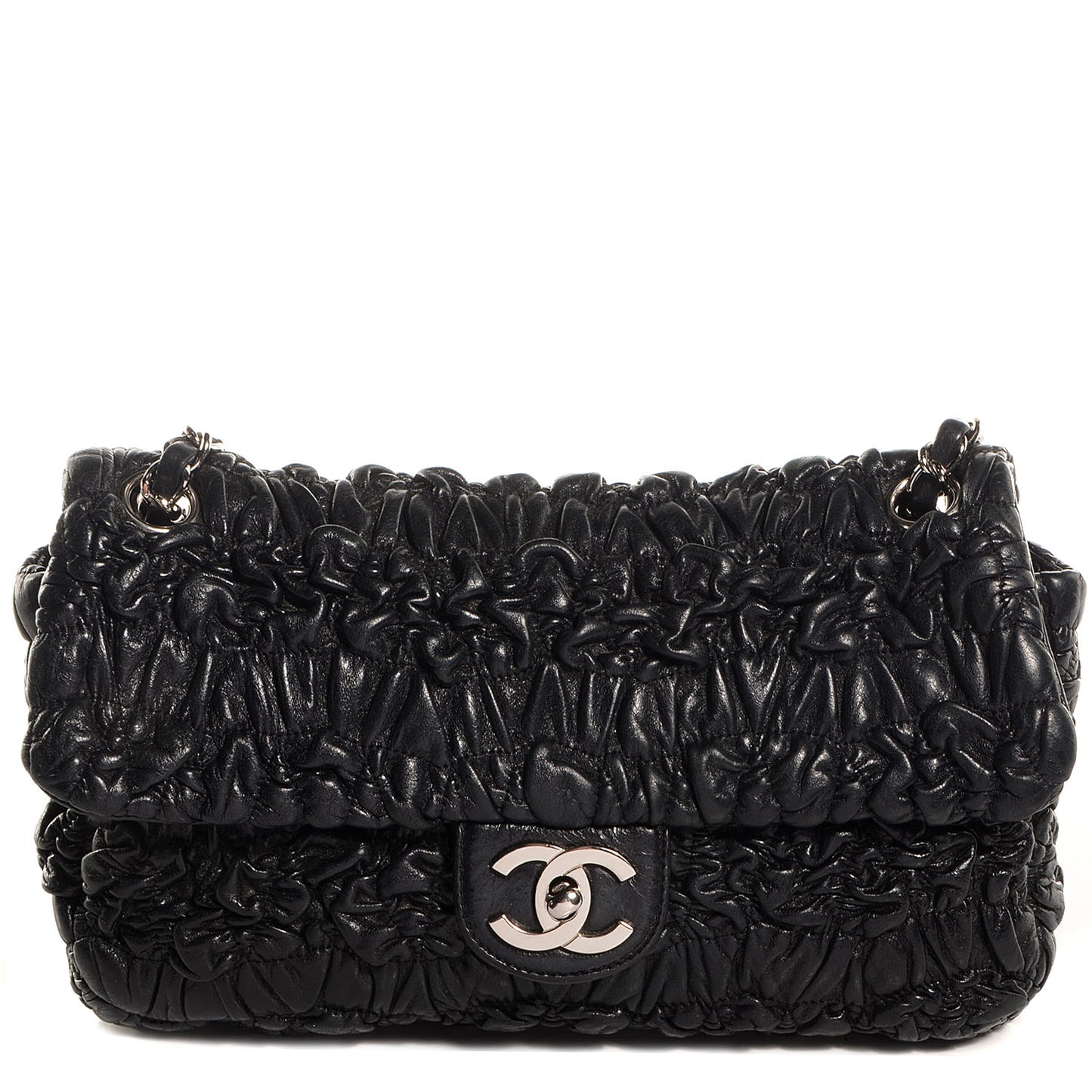 Lambskin Astrakan Small Flap Black
