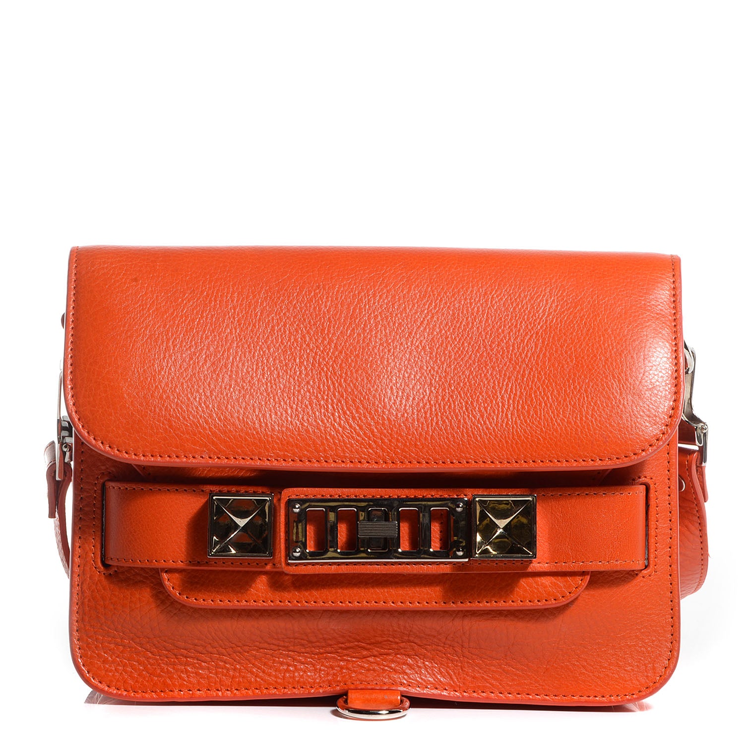 Proenza Schouler Leather Mini PS11 Classic Shoulder Bag Tangerine 1 of 12