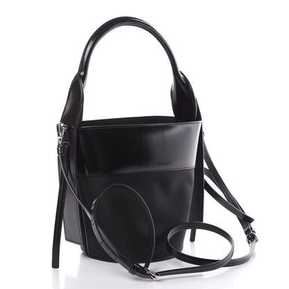 Prada Tessuto Spazzolato Ouverture Bucket Bag Black 4 of 7
