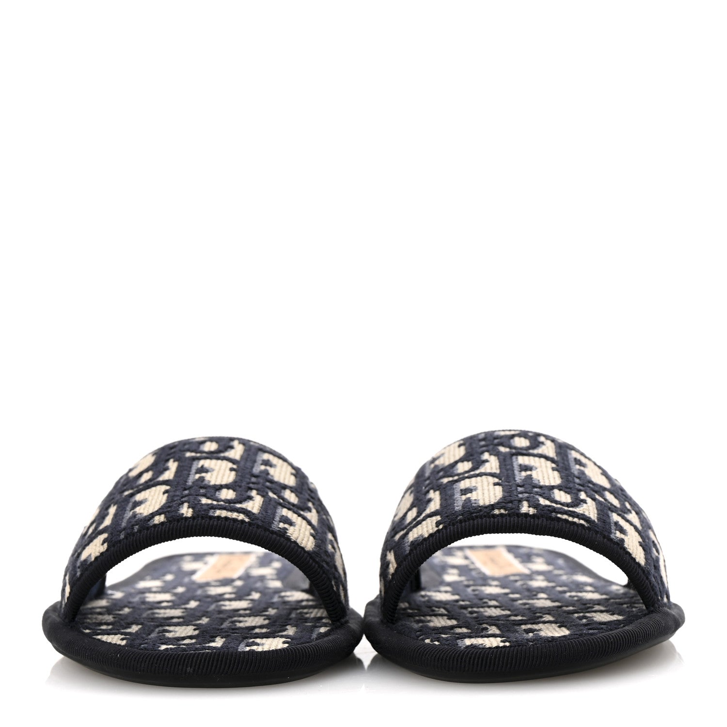 Christian Dior Velvet Oblique Chez Moi Sandal 36 Deep Blue 3 of 10