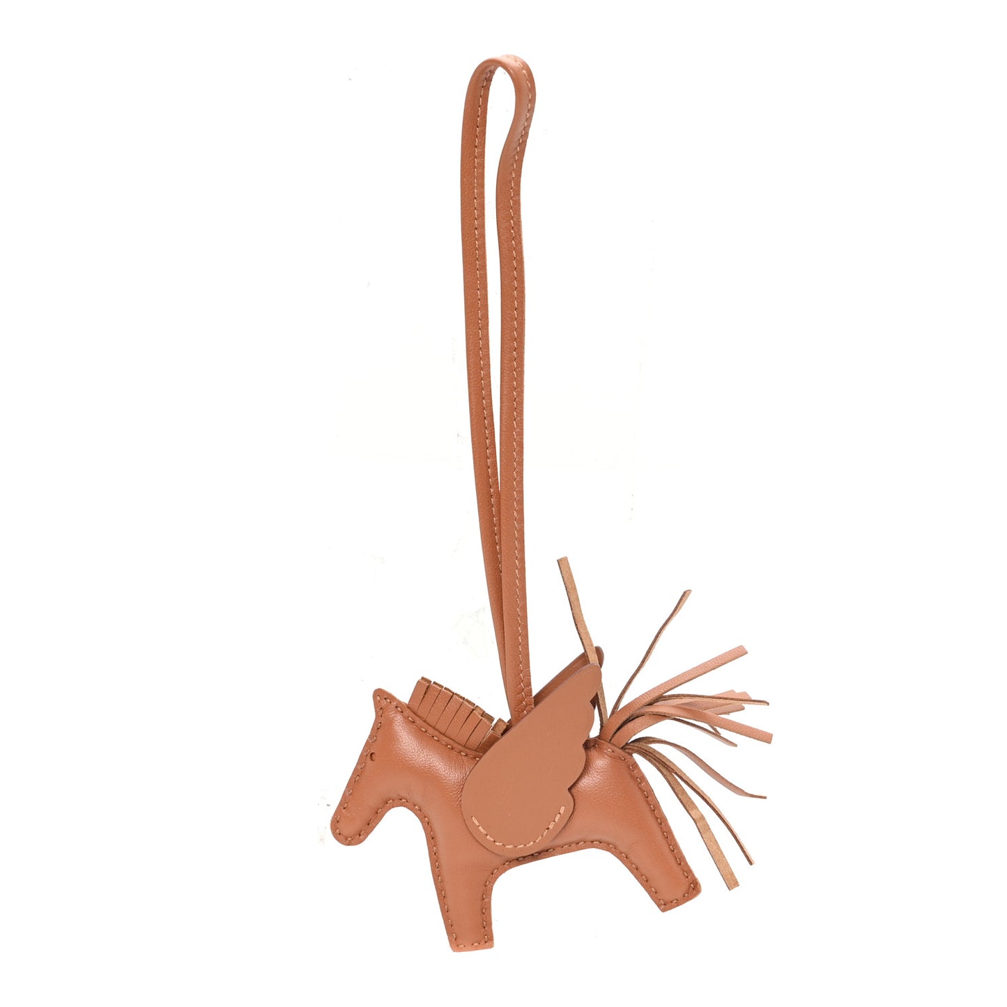 Milo Lambskin Grigri Rodeo Pegase Horse Bag Charm PM Gold