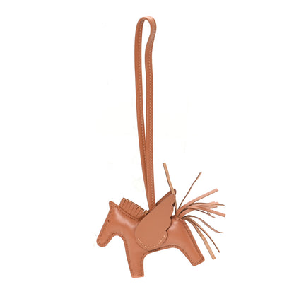 Hermes Milo Lambskin Grigri Rodeo Pegase Horse Bag Charm PM Gold 1 of 5