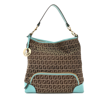 Fendi Zucchino Cuoio Chef Shopping Tote Mogano Panna Laguna 1 of 13