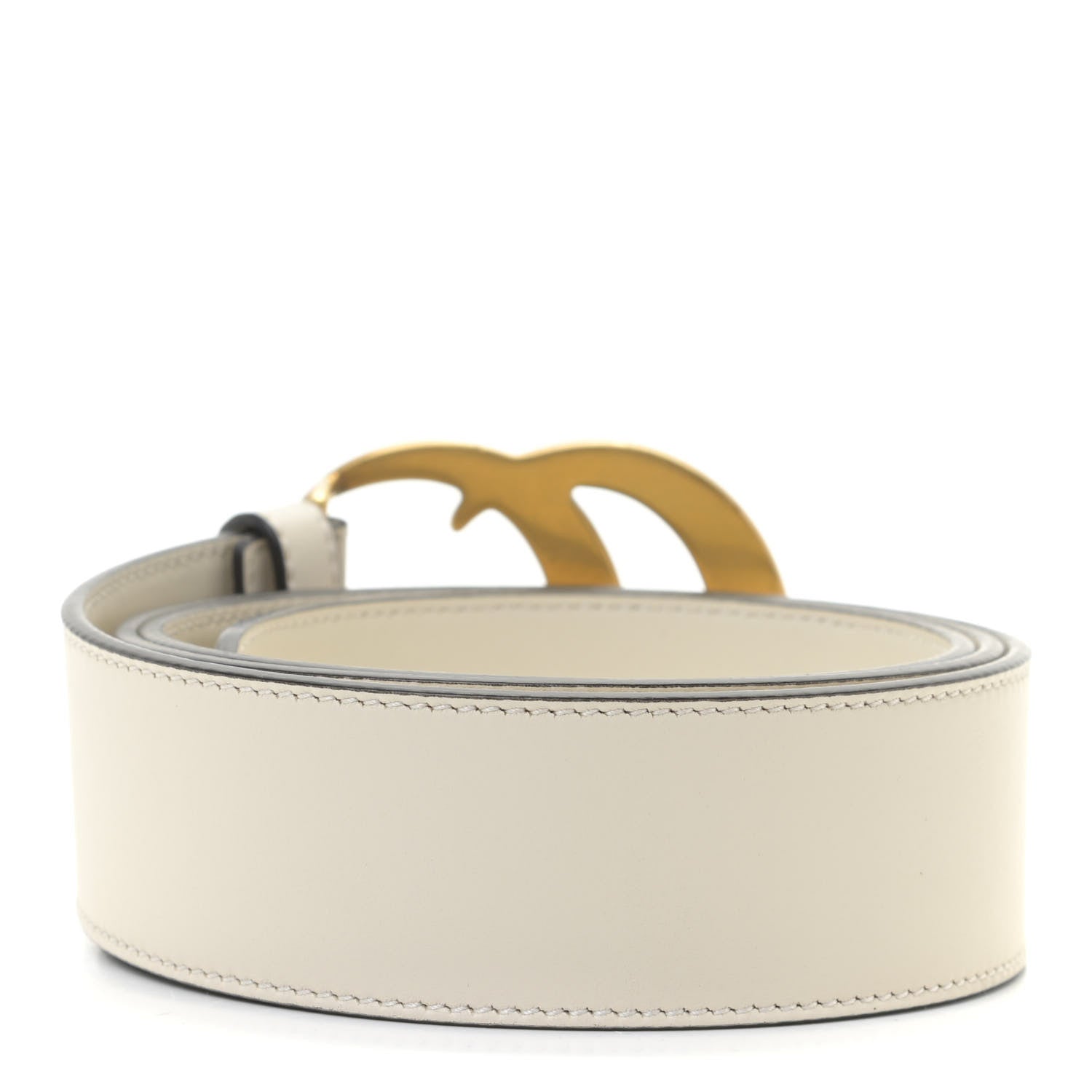 Gucci Calfskin Double G 40mm Belt 95 38 Mystic White 2 of 6