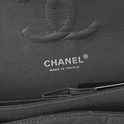 Chanel Jersey Quilted Medium Double Flap Grey 8 of 11