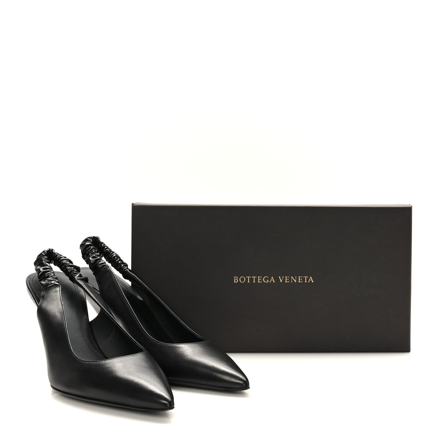 Nappa Point Sling Back Pumps 40.5 Black