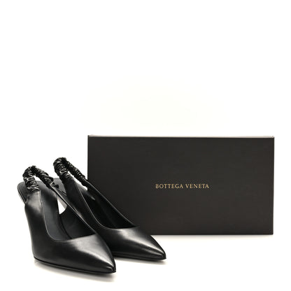 Bottega Veneta Nappa Point Sling Back Pumps 40.5 Black 8 of 8