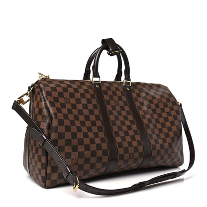 Louis Vuitton Damier Ebene Keepall Bandouliere 45 2 of 9