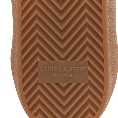 Saint Laurent Calfskin Embroidered Court Classic Sneakers 37.5 White 7 of 10
