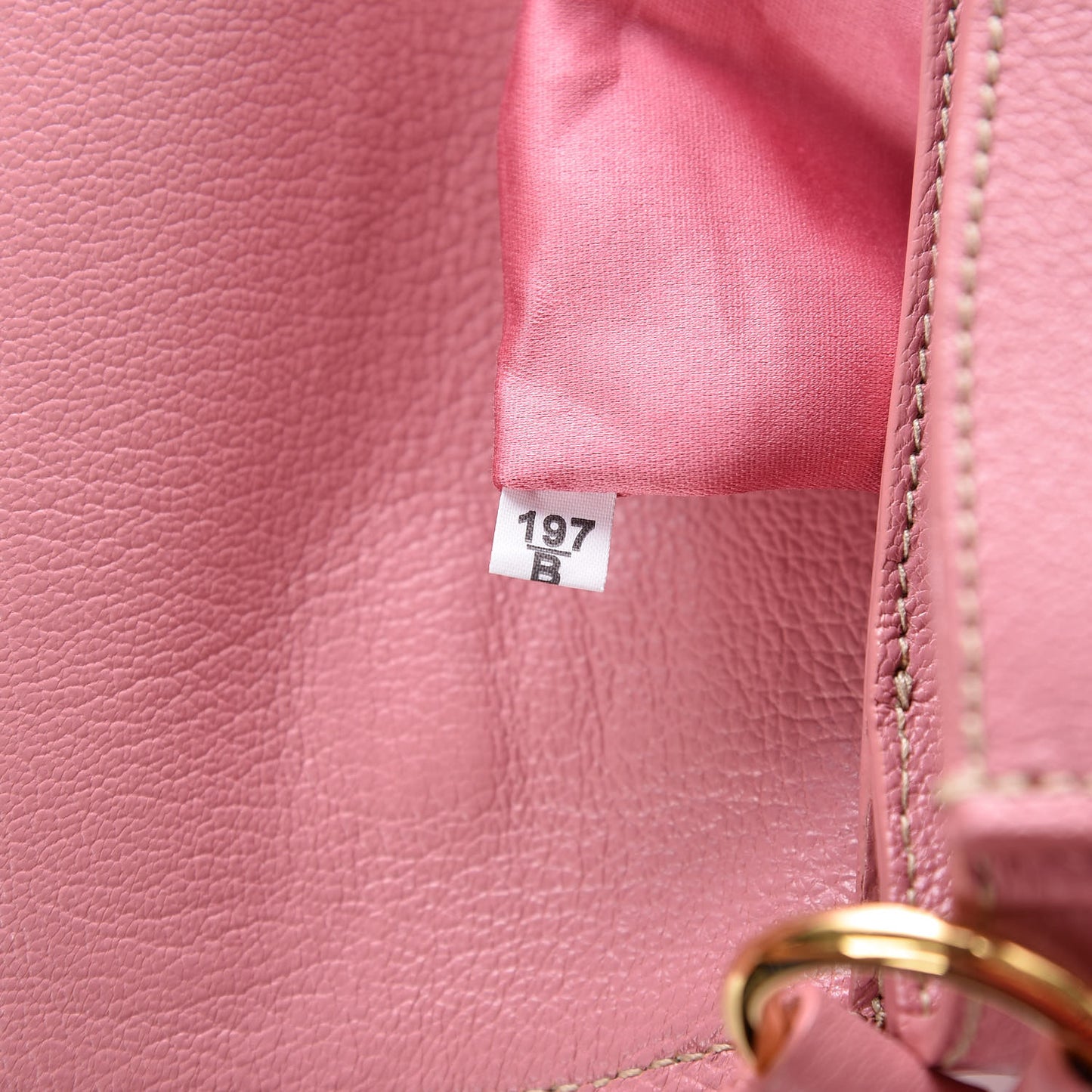 Goatskin Madras Shoulder Bag Rosa